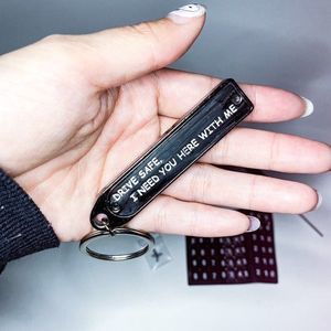 Personalized Anti-lose Keychain Drive Safe I Need You Here with Me